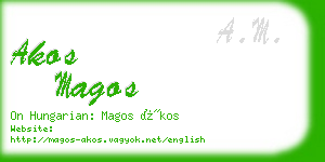 akos magos business card